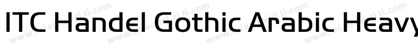 ITC Handel Gothic Arabic Heavy字体转换